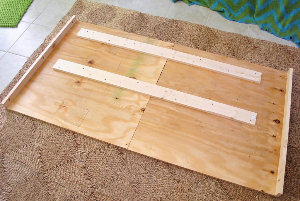 DIY Upholstered Headboard Plywood Frame Assembled