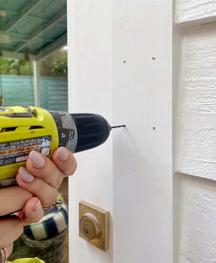 Drilling Pilot Holes For Ring Video Doorbell