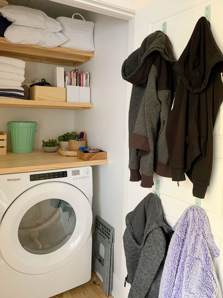 Loveseat Laundry Closet Wide Shot