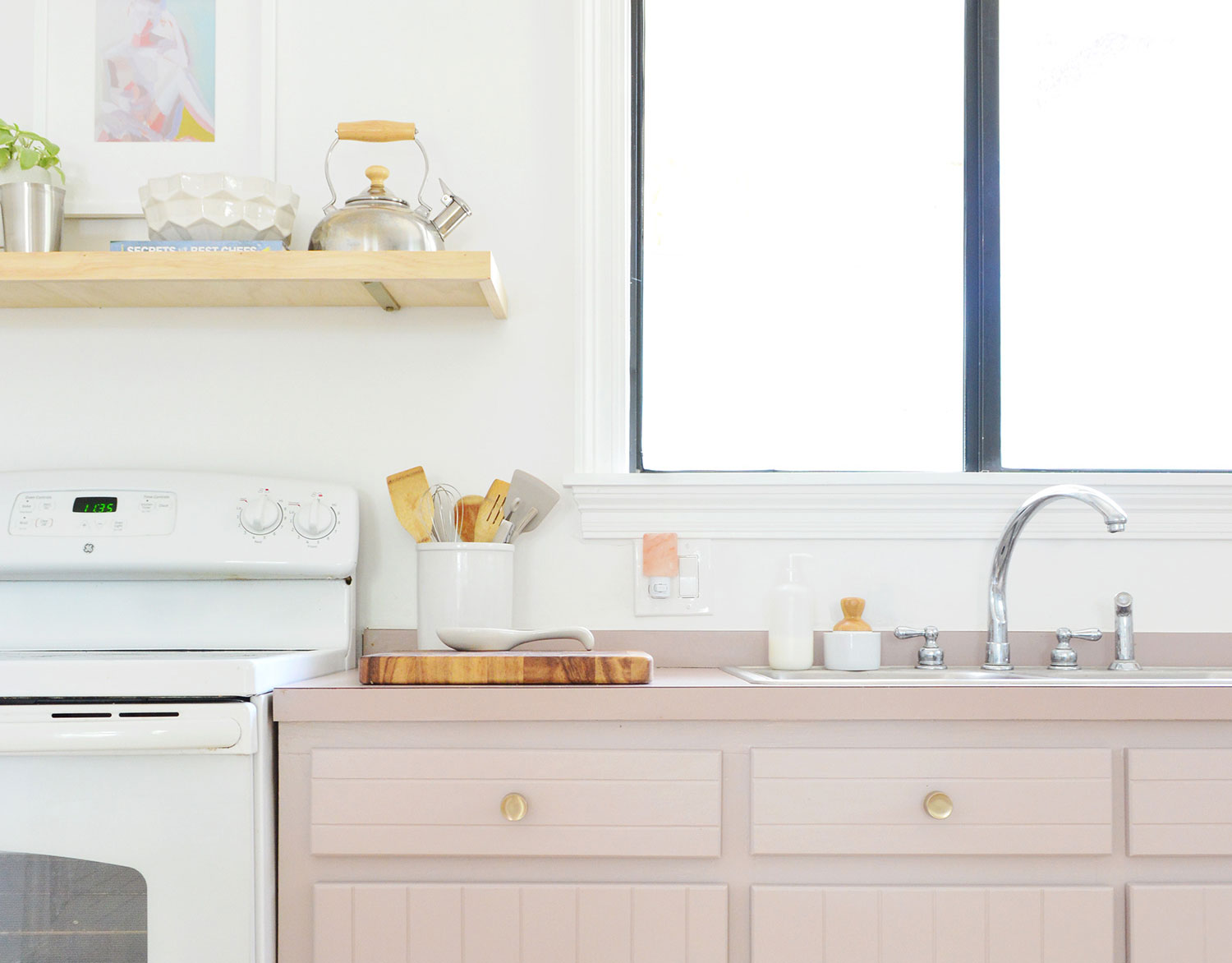 Portray Our Kitchen Cupboards Pink