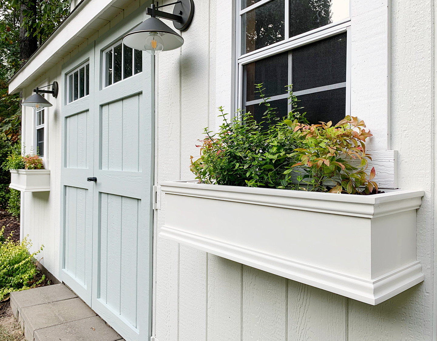 Portray Our Shed & Including Window Bins